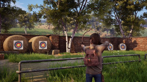 Windstorm 2: Ari's Arrival, illustrating the functionality of shooting a bow and arrow.